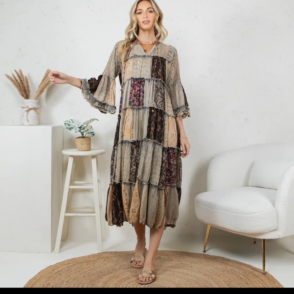 Timeless Long Jhabla Dress - Elegant & Chic (New Color) - Picture 1 of 7